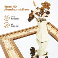 Miroir mural en rotin Tangkula (36"L x 24"l)