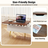 Tangkula Lift Top Coffee Table for Living Room