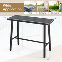 Tangkula 36" Patio Counter Height Bar Table