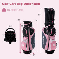 Tangkula Complete Golf Club Set for Women, Golf Club Package Set with 460CC