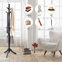 Wood Coat Rack - Tangkula
