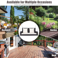 Tangkula 2-Person Wicker Porch Swing