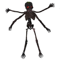 Décoration animatronique d'Halloween Tangkula de 1,80 m avec yeux rouges lumineux