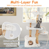 Tangkula 53 Inch Modern Cat Tree