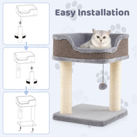 Tangkula Small Cat Tree for Indoor Cats for Play Rest