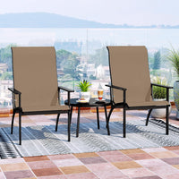 Tangkula Fabric Adirondack Chair with 400 lbs Weight Capacity
