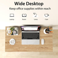 Tangkula Bureau Informatique Pliant, Bureau d'Ordinateur Portable Pliable avec Rabat de 80 cm, Bureau d'Étude pour Petits Espaces