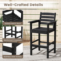 Tangkula Patio Adirondack Bar Chairs Set of 2/4
