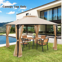 10x12 Ft Gazebo Replacement Canopy Top - Tangkula