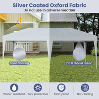 Tangkula 10 x 20 FT Pop Up Canopy Easy Setup Outdoor Tent Shelter