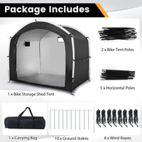 Tangkula Bike Storage Shed for 5 Bikes