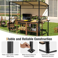 Tangkula 7.8 x 4.4 FT Grill Gazebo