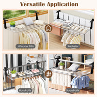 Tangkula Portable Clothes Drying Rack for Indoor & Outdoor Use