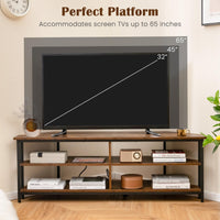Tangkula Corner TV Stand for TVs up to 65”, TV Console Table w/AC Outlets, USB A Ports, USB C Port