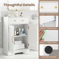Tangkula Bathroom Floor Cabinet for Living Room
