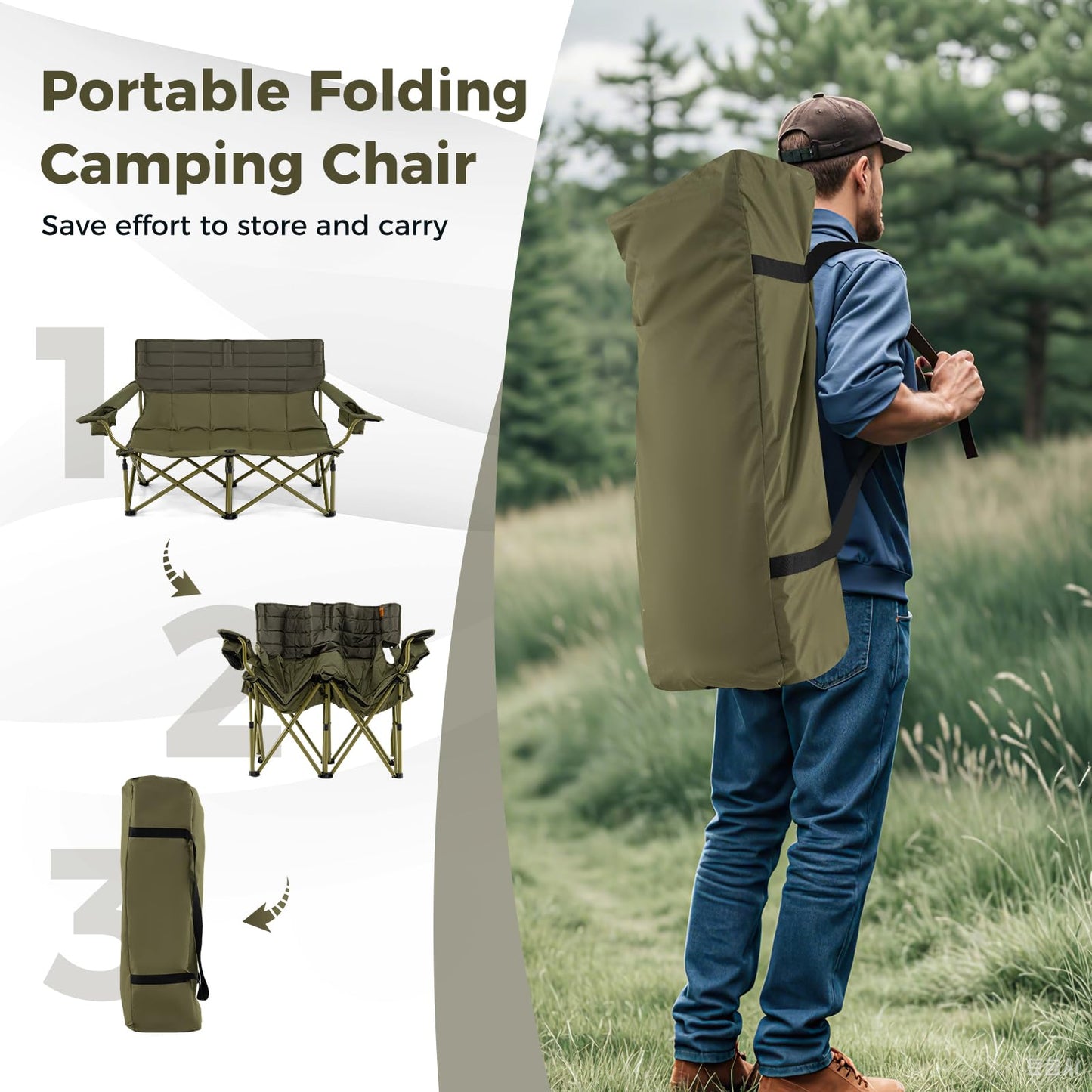 Tangkula Oversized Camping Chair