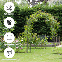Tangkula 8.4 Ft Gothic Garden Arbor for Wedding