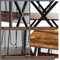 TANGKULA Record Player Stand, 3 Tier Rolling Turntable Stand
