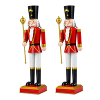 Tangkula 32.5"/48" Christmas Nutcracker with Tall Hat & Scepter