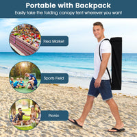 Tangkula 10x10 FT Pop Up Canopy with Sidewall