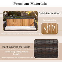 Tangkula 45 Gallon Outdoor Bench with Storage