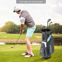 Tangkula Golf Cart Bag Lightweight Golf Bag with 14-Way Divider Top