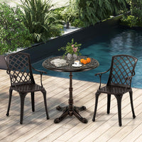 Tangkula Table de Jardin d'Extérieur 35,4 Pouces