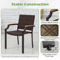 Tangkula 9-Piece Patio Dining Set for Backyard Garden