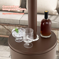 Tangkula 50,000 BTU Propane Outdoor Heater, Patio Heater with Strengthened Stainless Steel Burner