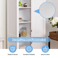 Tangkula Tall Bathroom Storage Cabinet for Bathroom Living Room Kitchen