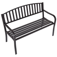 Tangkula 50 Inch Outdoor Steel Garden Bench Park Bench