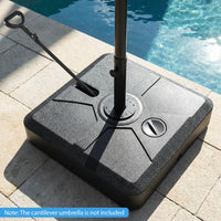 Tangkula 330 lbs Umbrella Base with Wheels