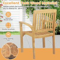 Tangkula Outdoor Patio Wppd Dining Chair（1/2/4）