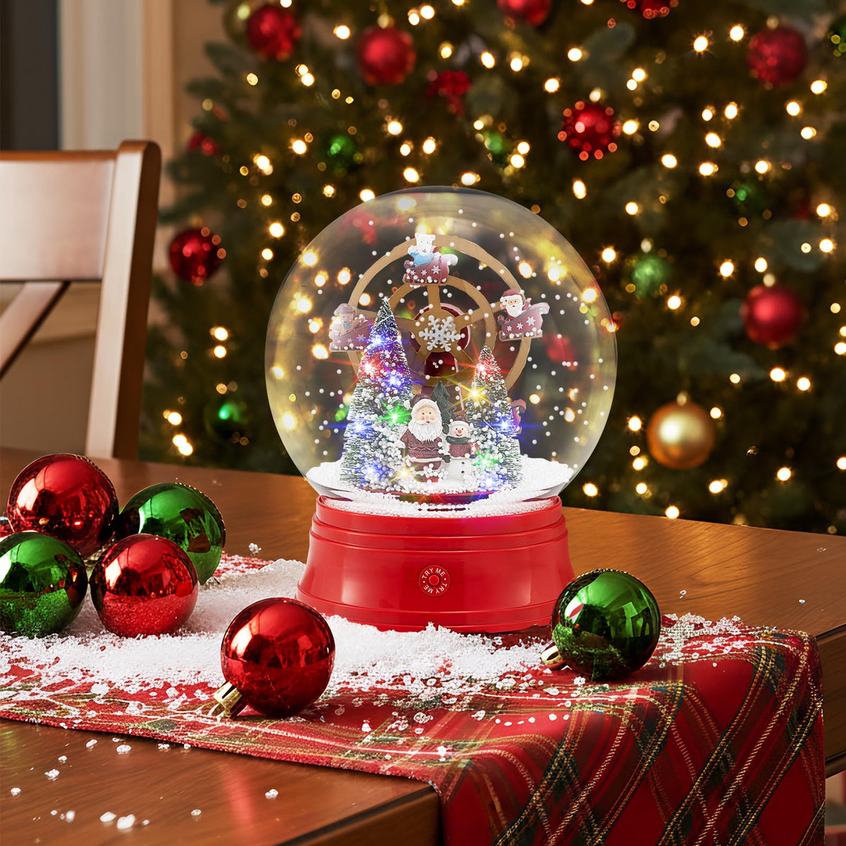 Tangkula 60.5" 2-in-1 Christmas Snow Globe
