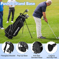 Tangkula 9/10/12 Pieces Men's Complete Golf Clubs Set