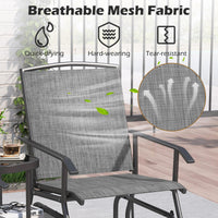 Tangkula Patio 2 Person Swing Glider Chair