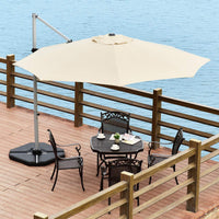 Tangkula 11ft Patio Cantilever Umbrella