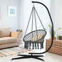 Hammock Stand, Steel C Stand for Hanging Chair, 360-Degree Rotation Egg Chair Stand