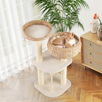 Tangkula Cute Cat Tree Tower for Indoor Cats