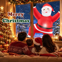 Tangkula 5.9 FT Christmas Inflatable Outdoor Climbing Santa Decoration