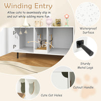 Tangkula Double Litter Box Enclosure