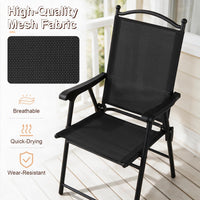 Tangkula Folding Patio Chairs Set of 2/4