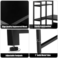 Computer Desk with 4 Shelves - Tangkula