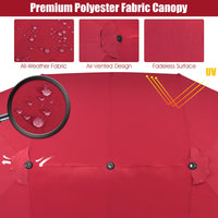 Tangkula 15Ft Double-Sided Patio Umbrella