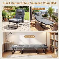 Tangkula Lounge Chair Outdoor with Cushion