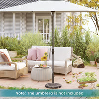 Tangkula 30 lbs Heavy Duty Umbrella Base
