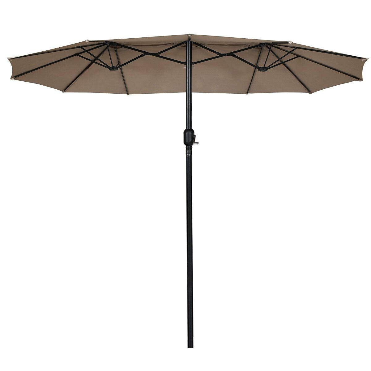 TANGKULA 15 Ft Patio Umbrella Double-Sided Steel
