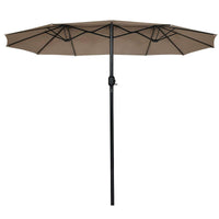 TANGKULA 15 Ft Patio Umbrella Double-Sided Steel