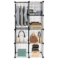 Wire Storage Cubes, Metal Grids Book Shelf