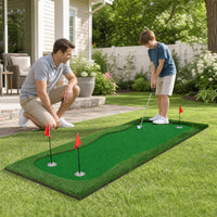 Tangkula 10 FT Golf Putting Green with Realistic Artificial Grass Turf